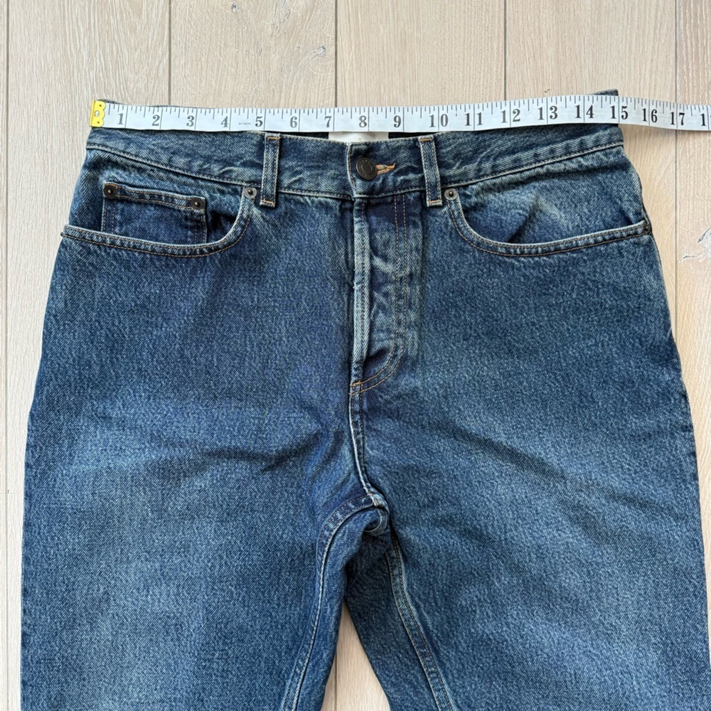 Aime Leon Dore Made in Italy High Rise Dark Blue Relaxed Jeans Women’s Size 30 - Picture 9 of 13